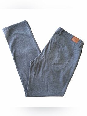 Peter Millar Mountainside Flannel Five Pocket Pants Tag Size 34 Gray MF18B01